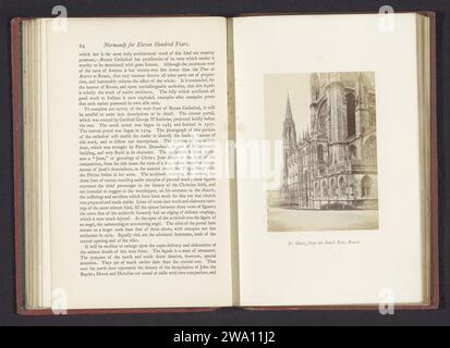 St. Ouen, du Sud-est, Rouen, Joseph Cundall, c. 1855 - en ou avant 1865 photographie Rouen support photographique estampe albumen église (extérieur). Façade (de maison ou bâtiment) Abbaye de Saint-Ouen Banque D'Images