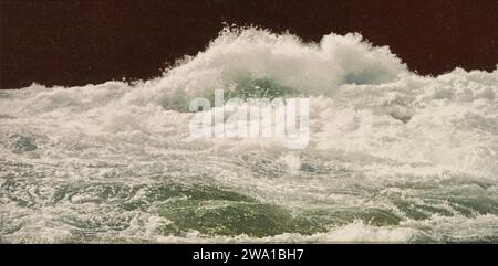 Whirlpool Rapids, Niagara, New York 1900. Banque D'Images