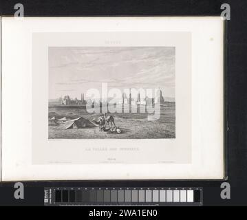 Vue de la Vallée des Rois en Egypte, Friedrich Salathé, d'après Anonymous, d'après Noël Marie Paymal Lerebours, en ou après 1839 - en ou avant 1841 impression d'après photo par : Egyptepublisher : Parispublisher : Paris paper dale, vallée. tombe, tombe Banque D'Images