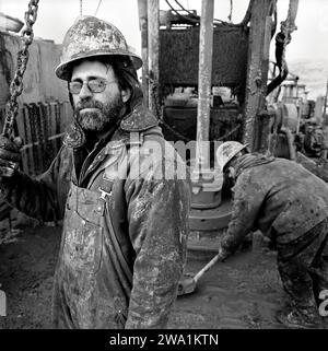 Développement du méthane des gisements de charbon, WY Banque D'Images