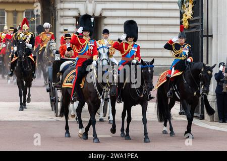 Londres, Royaume-Uni. 15 juin 2024 Trooping the Colour 2024 Banque D'Images