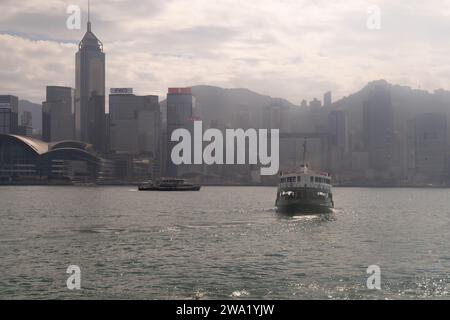 Hong Kong Star ferry Banque D'Images