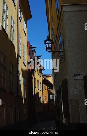 Vieux quartier de la ville, Gamla Stan, Stockholm, Suède Banque D'Images