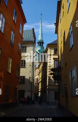 Vieux quartier de la ville, Gamla Stan, Stockholm, Suède Banque D'Images