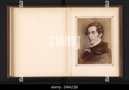 Production photographique d'un portrait de Carl Maria von Weber par Carl Jaeger, Anonyme, d'après Carl Jaeger, c. 1865 - c. 1875 photographie support photographique Albumen print compositeur Banque D'Images