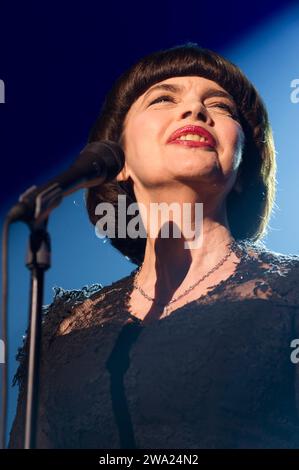 La chanteuse française Mireille Mathieu en concert au Cirque Royal | la chanteuse française Mireille Mathieu en concert au Koninklijk Circus Banque D'Images