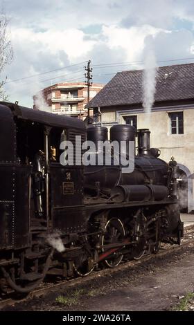 Voyage de 12 jours en France, en Espagne et au Portugal photographiant des machines à vapeur. Avril 1971 Banque D'Images