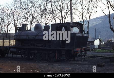 Voyage de 12 jours en France, en Espagne et au Portugal photographiant des machines à vapeur. Avril 1971 Banque D'Images
