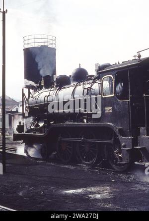 Voyage de 12 jours en France, en Espagne et au Portugal photographiant des machines à vapeur. Avril 1971 Banque D'Images