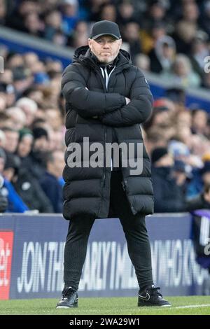 Leeds, Royaume-Uni. 01 janvier 2024. Wayne Rooney Manager de Birmingham City lors du Sky Bet Championship Match Leeds United vs Birmingham City à Elland Road, Leeds, Royaume-Uni, le 1 janvier 2024 (photo de James Heaton/News Images) à Leeds, Royaume-Uni le 1/1/2024. (Photo de James Heaton/News Images/Sipa USA) crédit : SIPA USA/Alamy Live News Banque D'Images