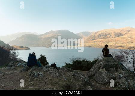 Vues depuis le lac Ullswater, Lake District, Royaume-Uni Banque D'Images