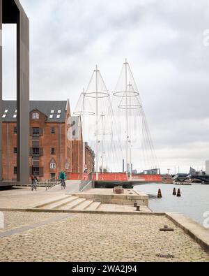 Copenhague, Danemark - Circle Bridge par Studio Olafur Eliasson Banque D'Images