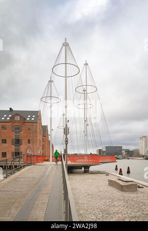 Copenhague, Danemark - Circle Bridge par Studio Olafur Eliasson Banque D'Images