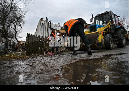 Non Exclusif : LVIV, UKRAINE - 1 JANVIER 2024 - Les Travailleurs ...