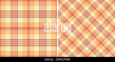 Tartan vecteur de texture de fond sans couture à carreaux avec un motif de tissu à carreaux textile défini dans des couleurs arc-en-ciel. Illustration de Vecteur