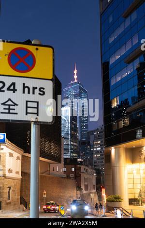 Mid-Levels est une zone résidentielle aisée sur l'île de Hong Kong à Hong Kong Banque D'Images