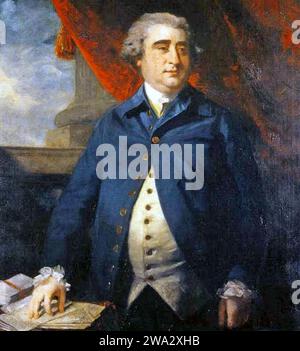 CHARLES JAMES FOX (1749-1806) Anglais Whig Statesman, portrait de Joshua Reynolds en 1782 Banque D'Images