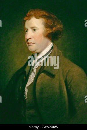 EDMUND BURKE (1729-1797) homme d'État anglo-irlandais vers 1769 par Joshua Reynolds Banque D'Images