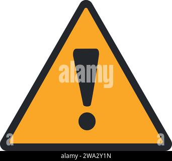 PICTOGRAMME D'AVERTISSEMENT, SIGNAL D'AVERTISSEMENT GÉNÉRAL ISO 7010 - W001 Illustration de Vecteur