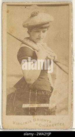 Agnes Miller, de la série Actors and Actresses (N45, Type 1) pour Virginia Brights cigarettes 1963 par Allen & Ginter Banque D'Images