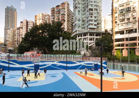 Kwun Tong est une région du district de Kwun Tong à Hong Kong, située dans la partie orientale de la péninsule de Kowloon Banque D'Images