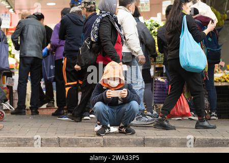 Kwun Tong est une région du district de Kwun Tong à Hong Kong, située dans la partie orientale de la péninsule de Kowloon Banque D'Images