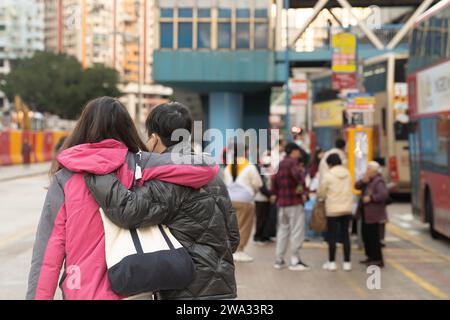 Kwun Tong est une région du district de Kwun Tong à Hong Kong, située dans la partie orientale de la péninsule de Kowloon Banque D'Images