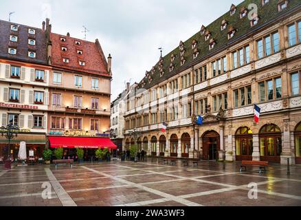Strasbourg, France - 2 février 2015 : place Gutenberg dans le centre historique, ou Grande Ile à Strasbourg dans la région Grand est de la France. Banque D'Images