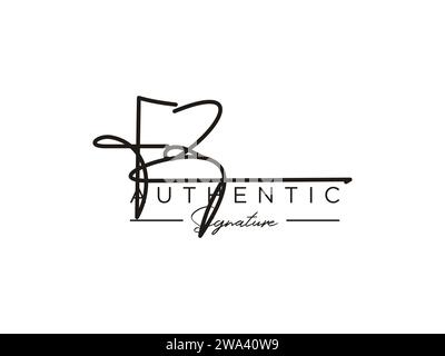 FZ Signature logo Template Vector. Illustration de Vecteur