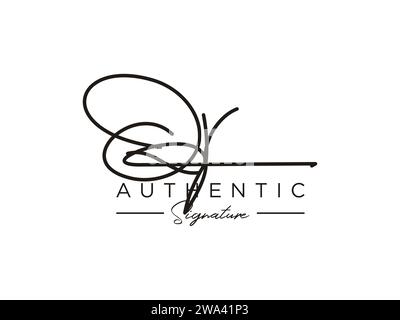 QR Signature logo Template Vector. Illustration de Vecteur