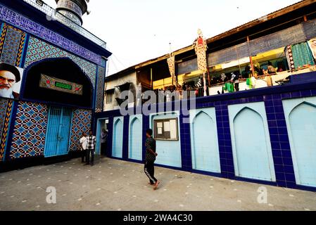 La mosquée iranienne à Imamwada Bhendi Bazar à Mumbai, Inde. Banque D'Images