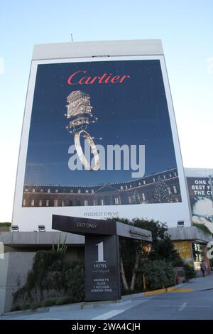 Cartier Luxury Brand Billboard Sunset Strip Los Angeles stock Photography Banque D'Images