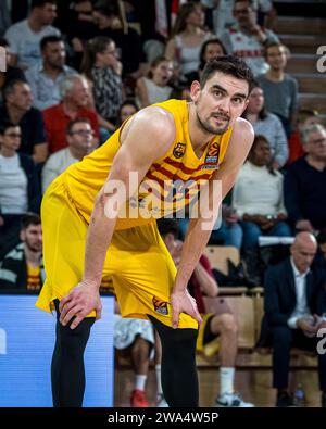 Monaco, Monaco. 29 décembre 2023. Le joueur #13 Tomas Satoransky est vu lors du match du 17e tour de l'Euroleague Turkish Airlines entre L'AS Monaco et le FC Barcelone (score final 91-71) à la salle Gaston-Medecin à Monaco, le 29 décembre 2023. Photo de Laurent Coust/ABACAPRESS.COM crédit : Abaca Press/Alamy Live News Banque D'Images