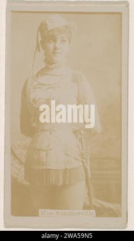 Miss Annie Summerville, de la série Actresses (N245) publiée par Kinney Brothers pour promouvoir Sweet Caporal cigarettes 1963 par Kinney Brothers Tobacco Company Banque D'Images