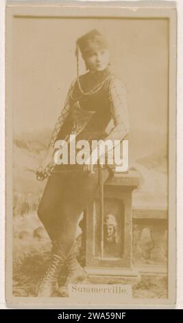 Miss Annie Summerville, de la série Actresses (N245) publiée par Kinney Brothers pour promouvoir Sweet Caporal cigarettes 1963 par Kinney Brothers Tobacco Company Banque D'Images