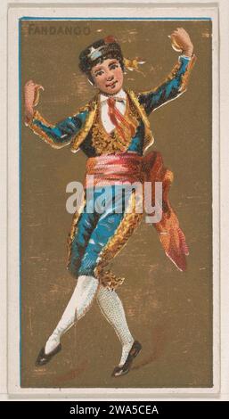 Fandango, de National Dances (N225, Type 1) publié par Kinney Bros. 1963 par Kinney Brothers Tobacco Company Banque D'Images