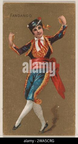 Fandango, de National Dances (N225, Type 2) publié par Kinney Bros. 1963 par Kinney Brothers Tobacco Company Banque D'Images