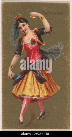 Fandango, de National Dances (N225, Type 2) publié par Kinney Bros. 1963 par Kinney Brothers Tobacco Company Banque D'Images