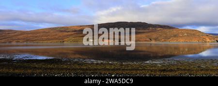 Vue sur le Kyle of Durness, Keoldale, Sutherland, Highlands of Scotland, Royaume-Uni Banque D'Images