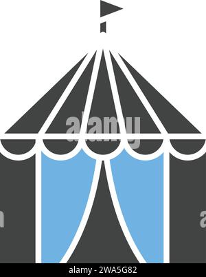 Image vectorielle d'icône de tente de cirque. Illustration de Vecteur