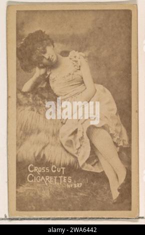 Carte 327, de la série acteurs et actrices (N145-1) émise par Duke Sons & Co. Pour promouvoir Cross Cut cigarettes 1963 par W. Duke, Sons & Co. Banque D'Images