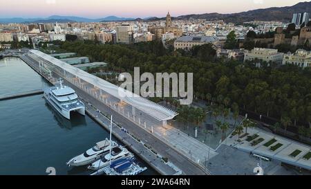 Drone photo Malaga Espagne europe Banque D'Images