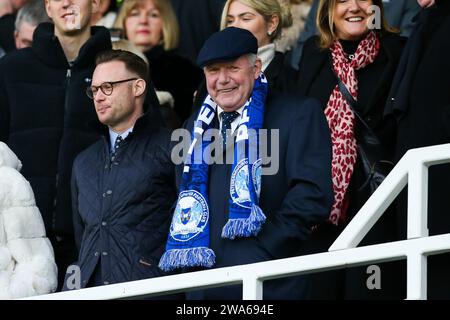 Ancien footballeur anglais Barry Fry avant le match de Sky Bet League One au Pride Park, Derby. Date de la photo : lundi 1 janvier 2024. Banque D'Images