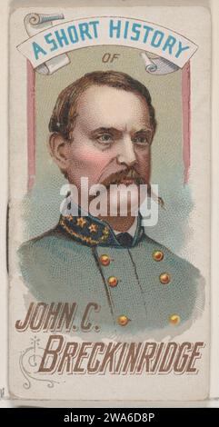 A Short History of General John Cabell Breckinridge, tiré de la série Histories of Generals of livrets (N78) for Duke brand cigarettes 1963 by W. Duke, Sons & Co Banque D'Images