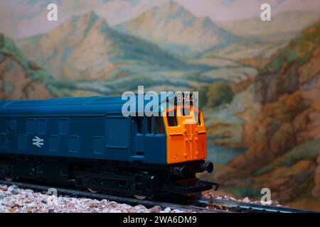 Hornby Class 25 train modèle de locomotive diesel. Banque D'Images