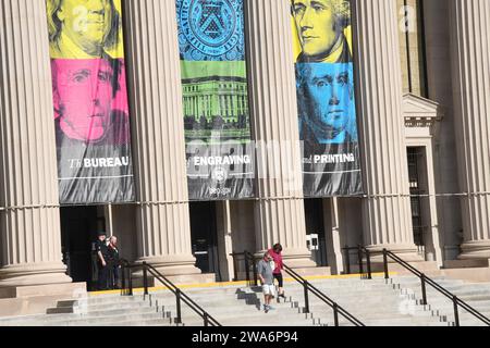 WASHINGTON D C/District of Columbia/USA./ 09 .May. 2019/ Bureau gravure et impressions usa dollar print Buidling. Photo..Francis Dean / Deanpictures. Banque D'Images