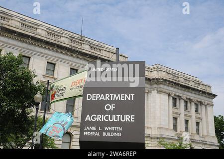 Washington DC /États-Unis d'Amérique / 11 mai 2019 / bâtiment du ministère de l'Agriculture des États-Unis à Washignton DC photo..Francis Dean / Deanpictures. Banque D'Images