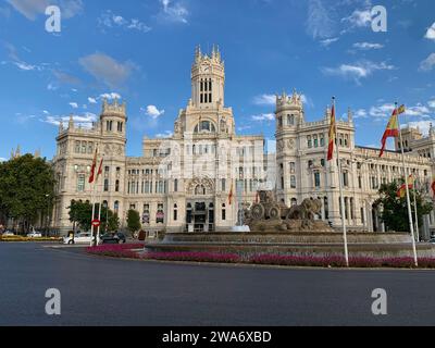 Photo cybeles Palace, palacio de Cibeles Madrid Espagne Europe Banque D'Images