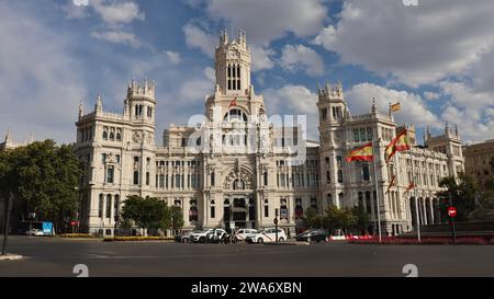 Photo cybeles Palace, palacio de Cibeles Madrid Espagne Europe Banque D'Images