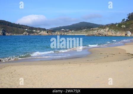 Espasante, plage de San Anton. Municipalité d'Ortigueira, PROVINCE DE la Corogne, Galice, Espagne. Banque D'Images